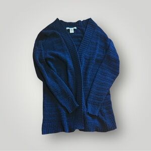 C&C California Blue Open Front Knit Cardigan Cozy Layering Size M